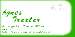 agnes trexler business card